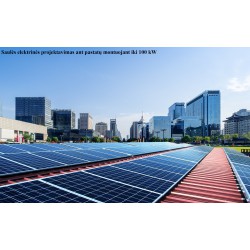 Projektavimas saulės elektrinės montuojant ant pastatų iki 100kW