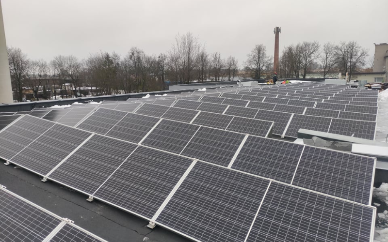 Solar photovoltic power plant 200kW in Kaunas