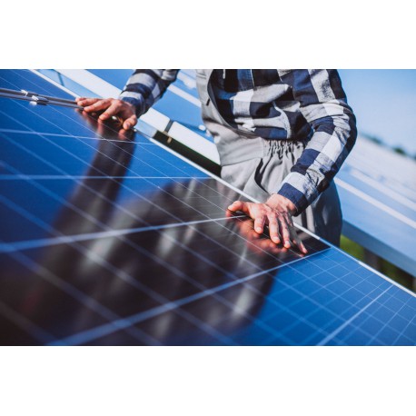 12 kW solar power plant installation works